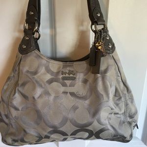Grey coach bag